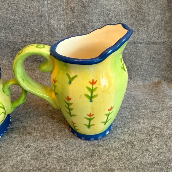 Vintage Kimberly Hodges Cupcakes & Cartwheels Sugar Sweet Bowl w/Lid & Creamer - Picture 7 of 14